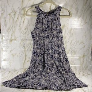 Tommy Hilfiger Blue A-line Fit & Flare Print Dress